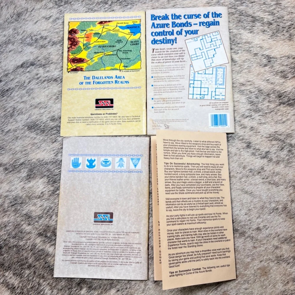 Curse of the Azure Bonds AD&D Dungeons & Dragons by Strategic Simulations